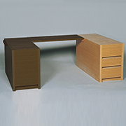 ろくろ作業台 連結式224型単品 袖箱A（3段引き出し）