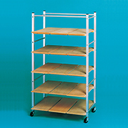 アルミ製 粘土作品乾燥棚 5段 組立式