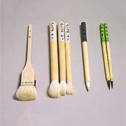 熊野筆｜釉掛け・絵付け筆セット C ４種、7本組