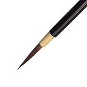 熊野筆｜面相筆 (黒狸毛・黒ぎり) 大 サズ仕様