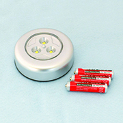 プッシュLEDライト 白色（電池付）