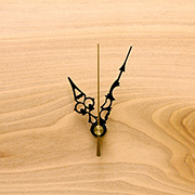 時計針 R-1 黒色 唐草 長 三針