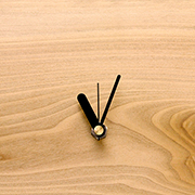 時計針 R-37  黒色 棒 短 三針