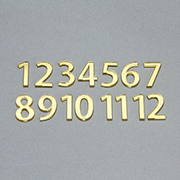 時計用文字符 アラビア数字 金（小）