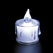 プッシュLED ろうそく型 ホワイト