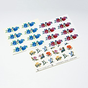 デザイン転写紙セット (有鉛) 花  D 約40ピース