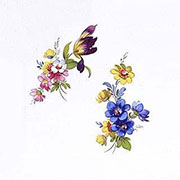 デザイン転写紙セット (有鉛) ＮＯ．２　花（中） 6×6cm　２０ピース