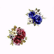 デザイン転写紙セット (有鉛) ＮＯ．１６　花 5.5×0.3cm　１８ピース