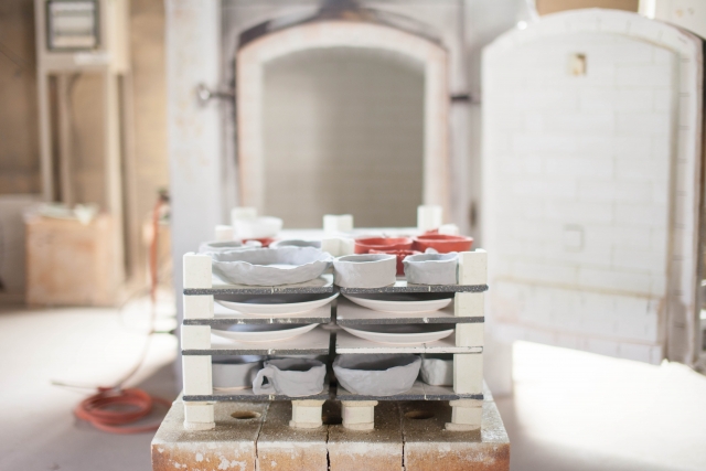 作品を本焼きする